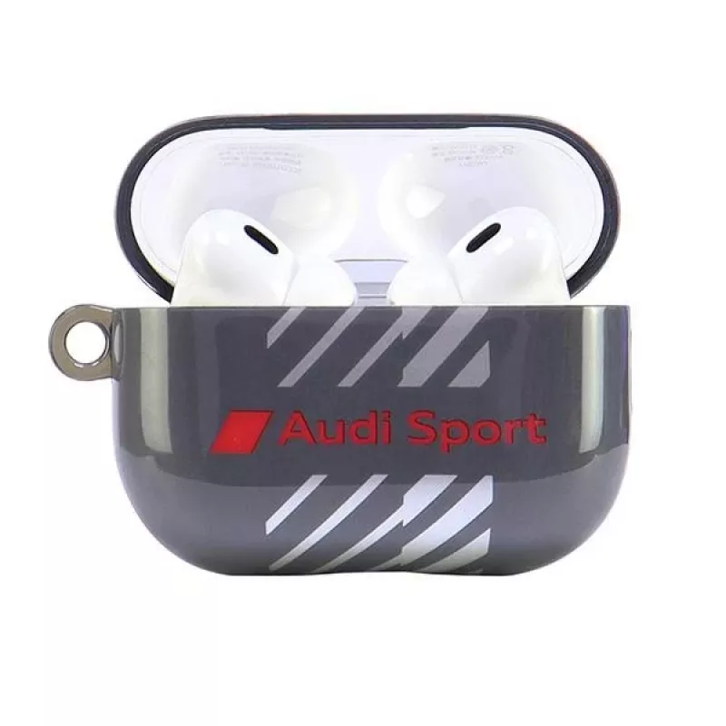 Audi IML Sport Custodia per AirPods Pro 2, Nero AUS-IMLAPP2-RSQ/D1-BK