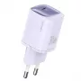 USAMS CC251 30W GaN USB-C caricabatterie a ricarica rapida HC Serie viola