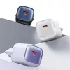 USAMS CC251 30W GaN USB-C caricabatterie a ricarica rapida HC Serie viola