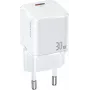 USAMS T45 Mini 30W USB-C PD3.0 caricabatterie da parete bianco CC148TC02 (US-CC148)