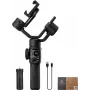 Zhiyun Smooth 5S AI gimbal per smartphone con luce da riempimento magnetica, stabilizzatore a 3 assi, carico utile 300g, nero