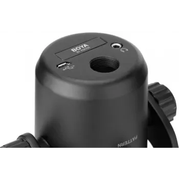 BOYA BY-PM700 microfono a condensatore USB con 4 diagrammi polari, monitoraggio senza latenza, supporto integrato