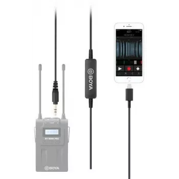 BOYA 35C-L microfono lavalier con connettore USB-C per dispositivi mobili