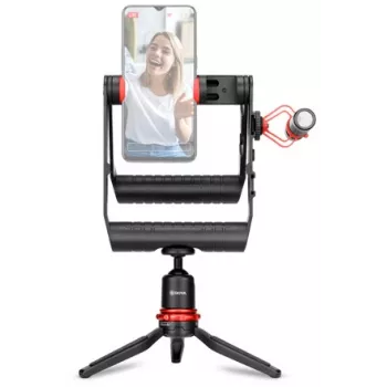 BOYA BY-VG380 kit video per smartphone con microfono BY-MM1 Pro, luce LED e treppiede per vlogging, live streaming e riprese mobili