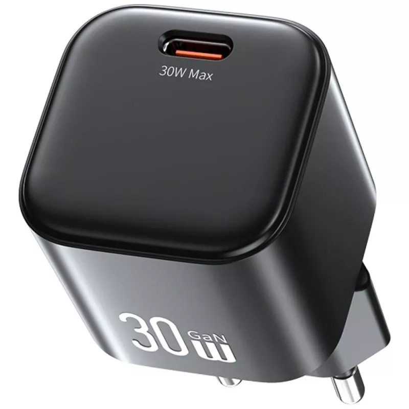 USAMS JO Series CC262 alimentatore USB-C GaN 30W con cavo USB-C 1 m - bianco