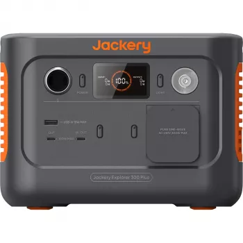 Jackery Explorer 300 Plus 288Wh LiFePO4 power station portatile con 300W AC, 100W PD, Solar Ready
