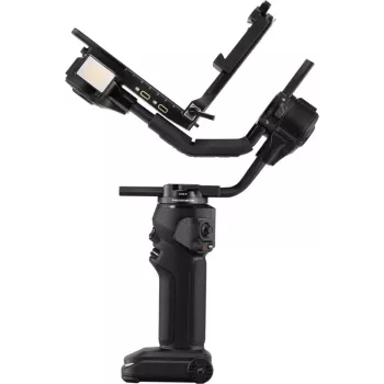ZHIYUN CRANE 4 COMBO stabilizzatore gimbal 3 assi per fotocamera con carico utile 6kg, batteria 12h, touchscreen e luce di riempimento, nero