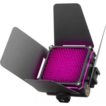 Zhiyun M20C COMBO luce di riempimento LED RGB con fissaggio magnetico, 20W, 2700K-6500K, CRI≥95, display OLED, controllo tramite app Bluetooth, mini treppiede, diffusore, grid, custodia