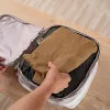 PGYTECH set organizer per abbigliamento - 4 packing cube da viaggio con sacca per scarpe e biancheria, grigio