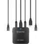 BOYA BY-DM20 microfono a condensatore stereo digitale a doppio canale con connettore USB-C, Lightning e USB-A, omnidirezionale, 25Hz-20kHz, per iOS, Android, Windows, Mac