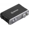 BOYA BY-AM1 interfaccia audio USB-C a 2 canali con ingressi XLR/TRS, alimentazione phantom +48V e direct monitoring