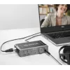 BOYA BY-AM1 interfaccia audio USB-C a 2 canali con ingressi XLR/TRS, alimentazione phantom +48V e direct monitoring