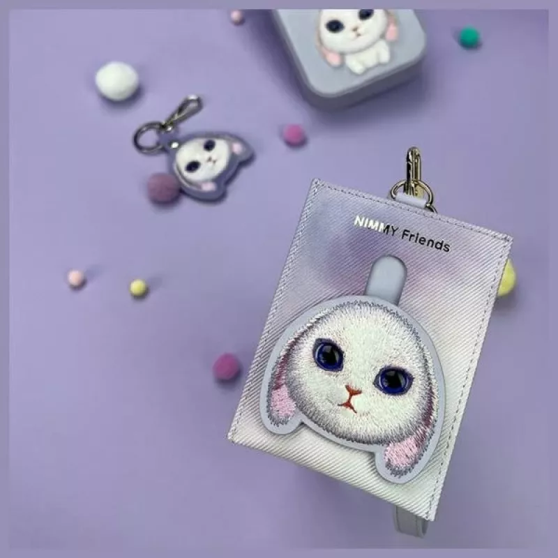 Nimmy Big Eyed Pet 2.0 coniglio portacarte portafoglio, viola