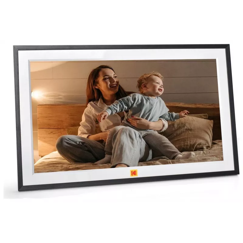 KODAK RCF-1561P cornice digitale Wi-Fi 15,6 inch Full HD con touchscreen IPS, 16GB di memoria, controllo tramite app, nero