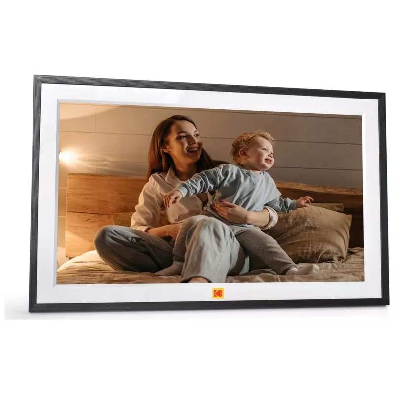 KODAK RCF-1561P cornice digitale Wi-Fi 15,6 inch Full HD con touchscreen IPS, 16GB di memoria, controllo tramite app, nero