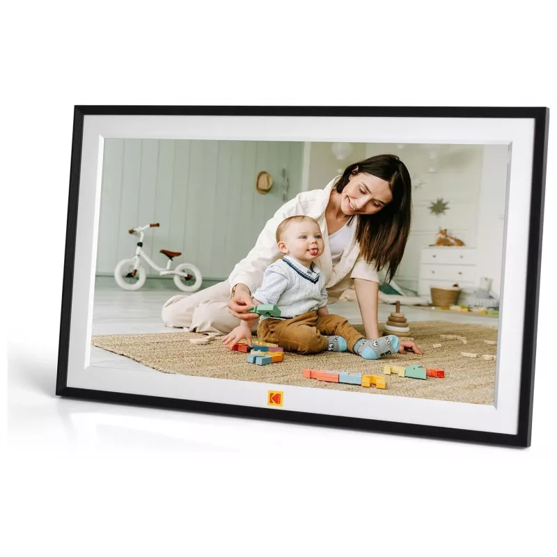 KODAK RCF-1561P cornice digitale Wi-Fi 15,6 inch Full HD con touchscreen IPS, 16GB di memoria, controllo tramite app, nero
