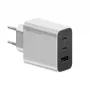 Cuktech caricabatterie da parete GaN 65W con 2x USB-C e 1x USB-A - grigio