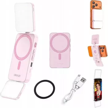 Ulanzi GL01-WB luce video LED RGB, 2700K-6500K, rosa