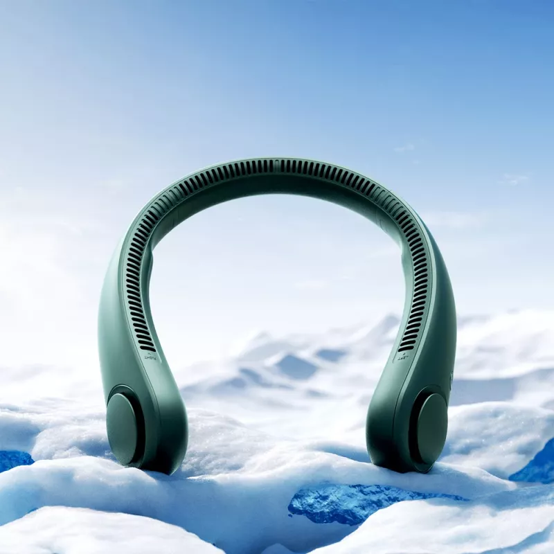 JISULIFE Neck Fan Life3 - ventilatore USB portatile senza fili e senza pale, verde