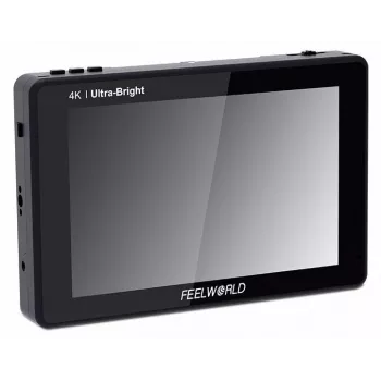FEELWORLD LUT7 monitor field on-camera 7 pollici 2200nit 1920x1200 touchscreen 4K HDMI con 3D LUT, HDR, waveform, doppio NP-F