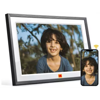 KODAK RCF-1018 cornice digitale Wi-Fi da 10,1 pollici con touchscreen IPS, 16GB, nero