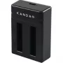 Kandao QooCam EGO doppio caricabatterie con USB-C, indicatori LED, protezione da sovraccarica