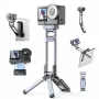 ULANZI MA37 mini treppiede magnetico con impugnatura per DJI Osmo Action 6 Nano Arca-Swiss grigio