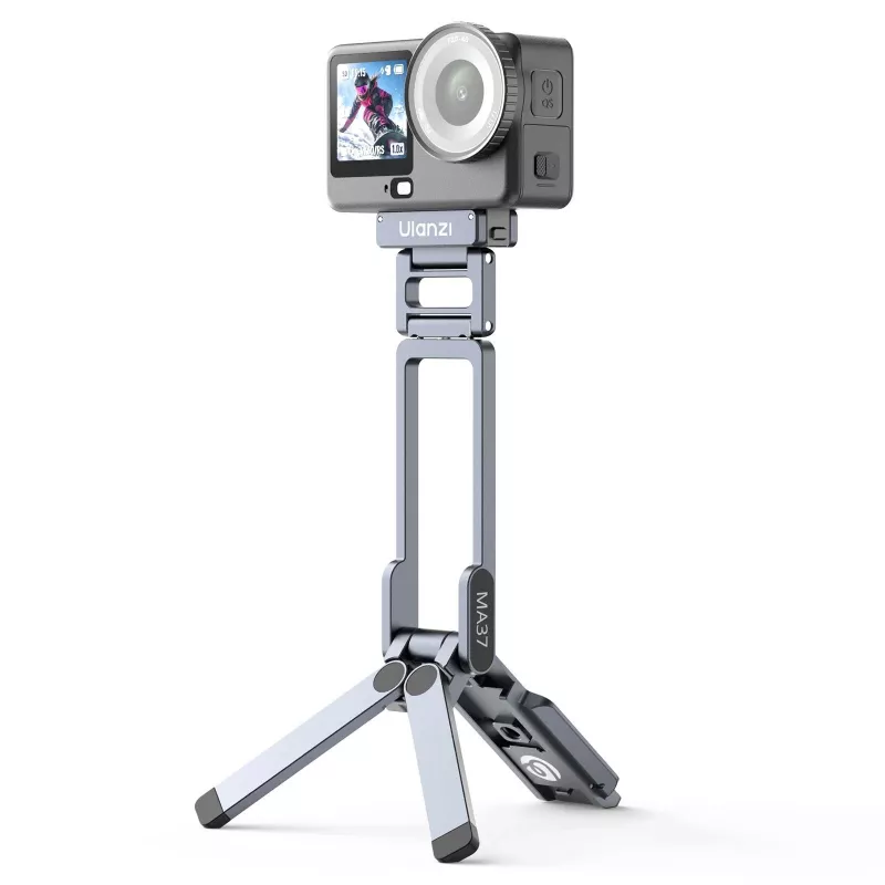 ULANZI MA37 mini treppiede magnetico con impugnatura per DJI Osmo Action 6 Nano Arca-Swiss grigio