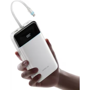 CUKTECH LPB252N 120W 25000mAh powerbank con cavo USB-C integrato - bianco