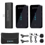 Boya BY-XM6-S4 sistema microfonico wireless per iOS con Lightning, 2 trasmettitori (BY-XM6-S4)