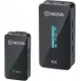 BOYA BY-XM6-S1 Mini sistema di microfono wireless 2,4 GHz con microfono lavalier, ricevitore OLED, portata 100 m