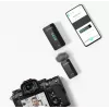 BOYA BY-XM6-S1 Mini sistema di microfono wireless 2,4 GHz con microfono lavalier, ricevitore OLED, portata 100 m
