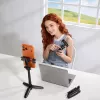 ULANZI Mini treppiede selfie stick con telecomando Bluetooth per smartphone, nero