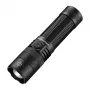 SUPERFIRE F1-S torcia LED ricaricabile 1500 lumen con zoom telescopico, 5 modalità, IP44, nera