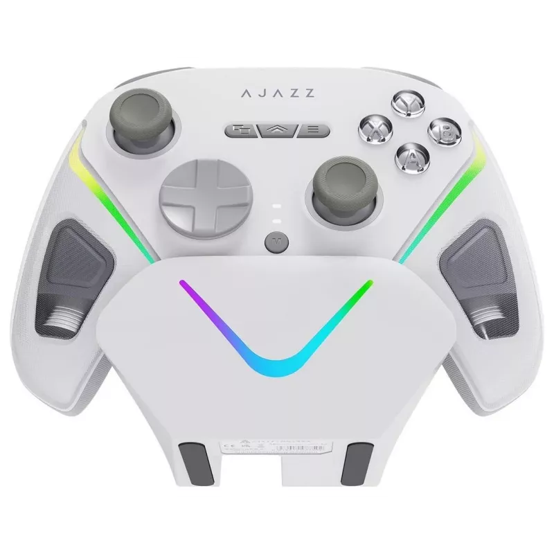 Gamepad wireless AJAZZ GP100S con base di ricarica, bianco