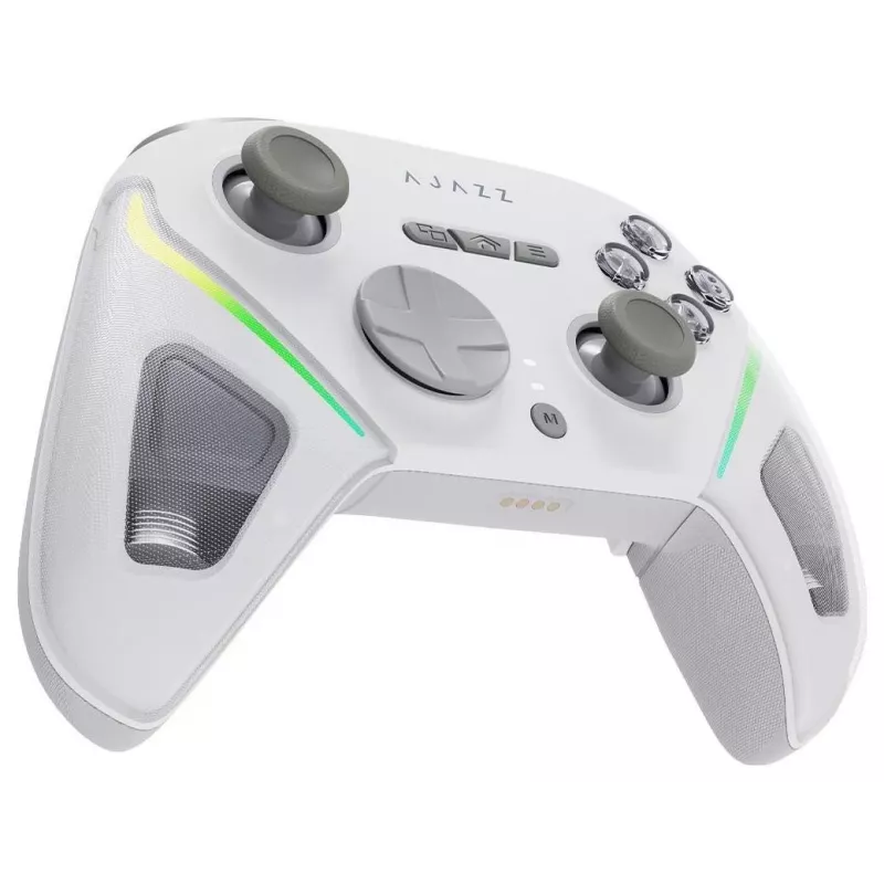 Gamepad wireless AJAZZ GP100S con base di ricarica, bianco