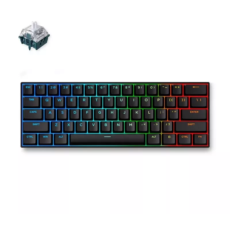 Tastiera gaming magnetica Hall Effect MCHOSE Ace 60 Pro, TTC Uranus Magnetic Switch-SE, nera (Ace60-5A)