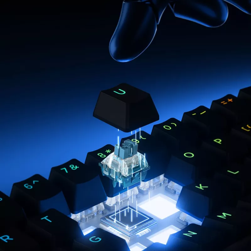 Tastiera gaming magnetica Hall Effect MCHOSE Ace 60 Pro, TTC Uranus Magnetic Switch-SE, nera (Ace60-5A)