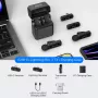 Sistema microfonico wireless 2,4 GHz BOYA BY-V3 Combo con 2 trasmettitori e 2 ricevitori (Lightning & USB-C) - nero
