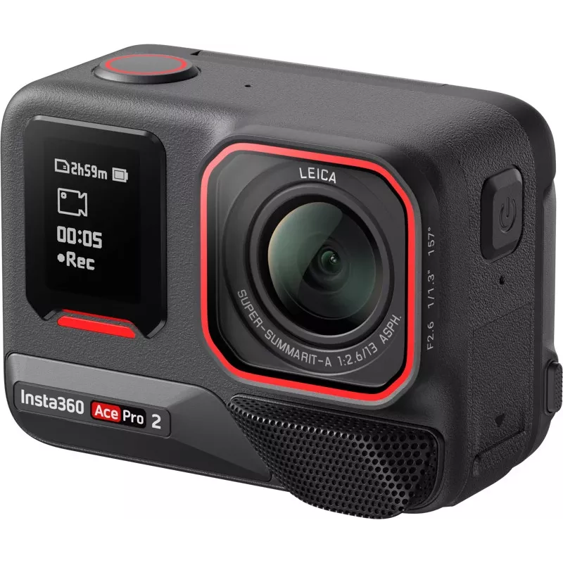 Action camera con doppia batteria Insta360 Ace Pro 2 - video 8K, obiettivo Leica, stabilizzazione FlowState