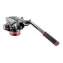 Manfrotto MVH502AH testa video fluida con base piatta, portata 4 kg, base 75 mm, nero