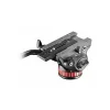 Manfrotto MVH502AH testa video fluida con base piatta, portata 4 kg, base 75 mm, nero