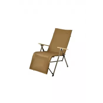 NATUREHIKE Nightfall lettino pieghevole con schienale regolabile, khaki