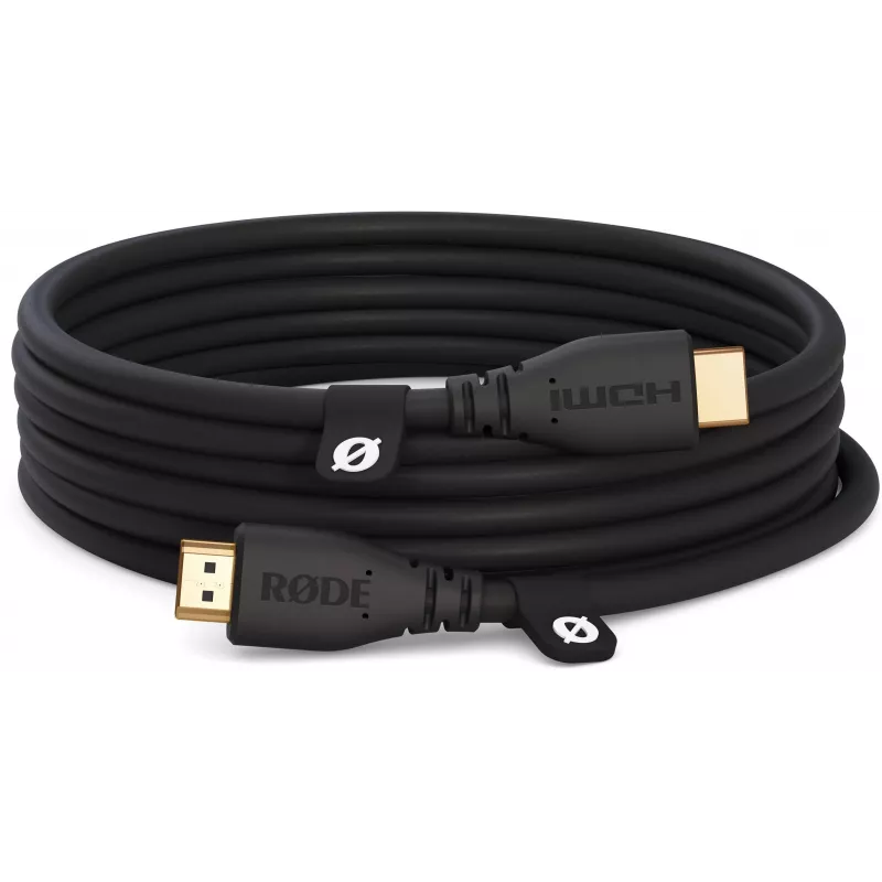 RODE HDMICABLE3M cavo HDMI High-Speed 3m con Ethernet, 4K 60Hz, HDR, 18Gbps, dorato