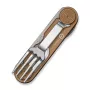 CIVIVI Partake coltello pieghevole manico in G10 Coyote Brown, lama drop point in acciaio Nitro-V
