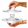 OXO Good Grips 11262700 Centrifuga per insalata in vetro 2 in 1, trasparente