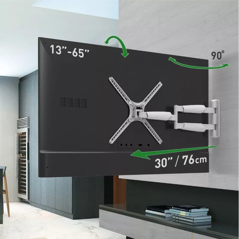 Barkan BM343XLW Supporto a parete per TV full motion per schermi da 13-65