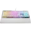 Turtle Beach Vulcan II Tastiera gaming meccanica, bianco artico, switch ottici lineari, layout US
