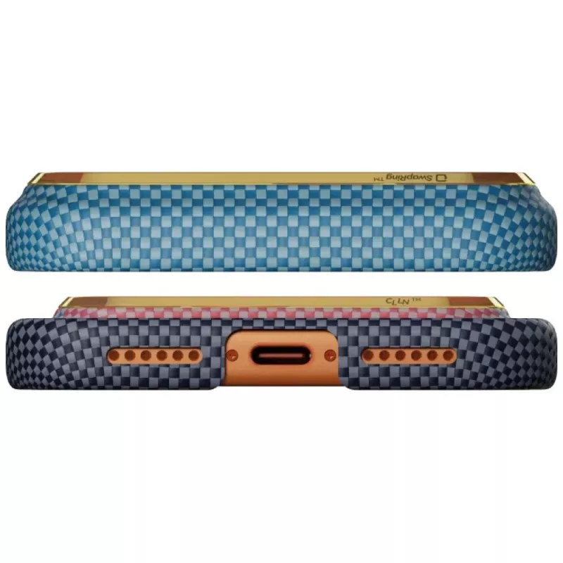 PITAKA Edge Case California Dream 04 Sunset per iPhone 17 Pro Max – retro in fibra aramidica ultraleggero con MagSafe