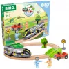 RAVENSBURGER World - Bluey set treno | trenino in legno con figure Bluey e Bingo | 3 pezzi | certificato FSC | compatibile con BRIO World